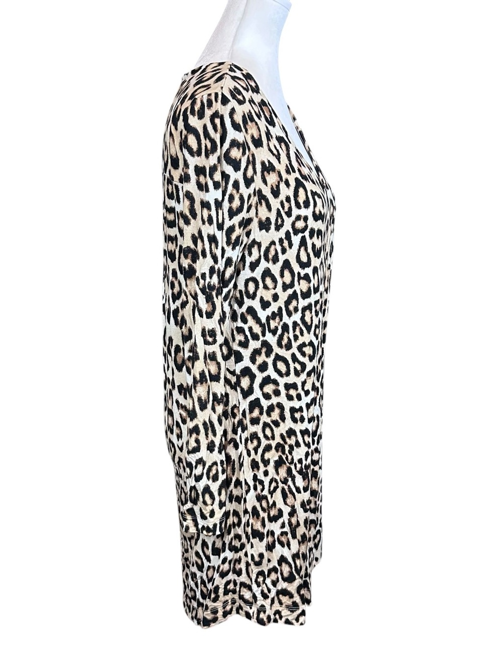 SOMA Chico's Cool Nights Leopard Sleep Shirt Size XS - Picture 5 of 8